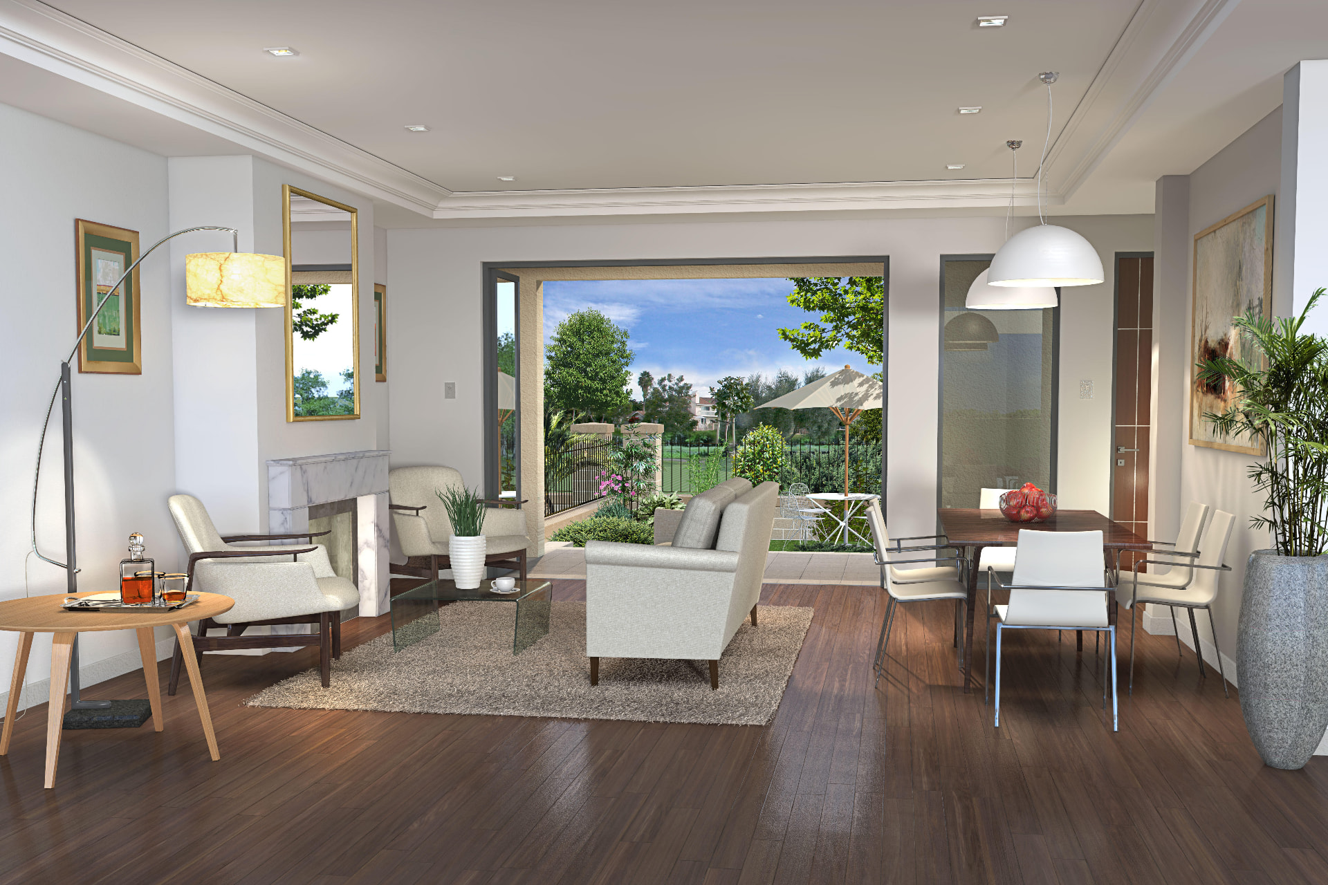 Interior living space of the proposed residence at 14-16 Wellbank St, Concord