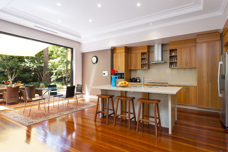 Kitchen and casual dining at 35 Warrimoo Ave, St Ives