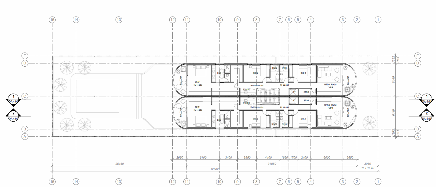 Upper floor plan for 36 Caledonian St, Bexley